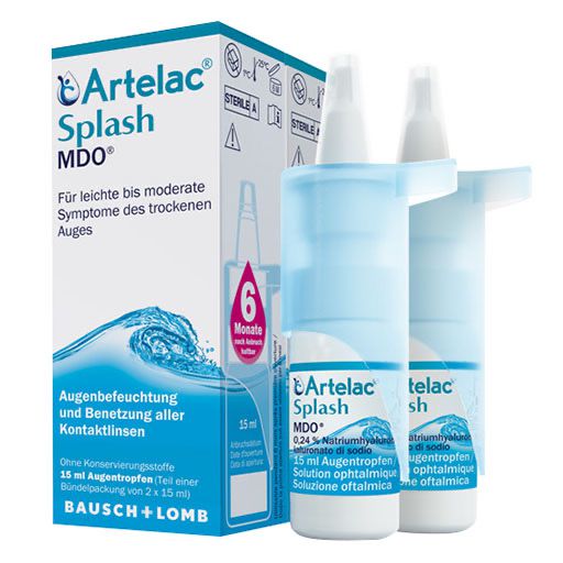 ARTELAC Splash MDO Augentropfen für trockene brennende Augen 2x15 ml