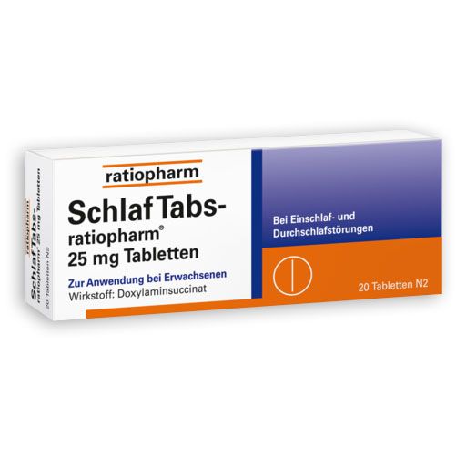SCHLAF TABS-ratiopharm 25 mg Tabletten* 20 St