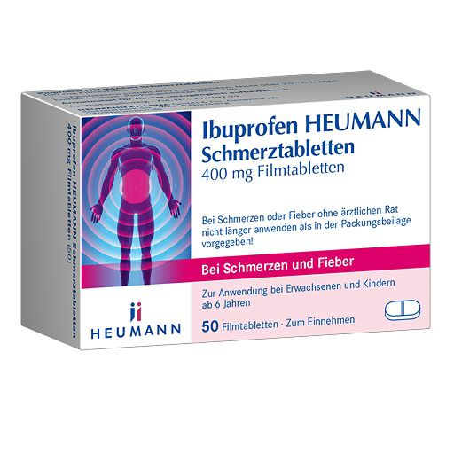 IBUPROFEN Heumann Schmerztabletten 400 mg* 50 St