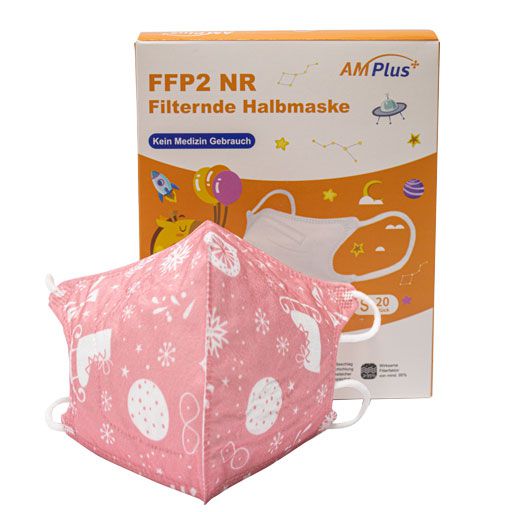 FFP2 Atemschutzmaske Größe XS, rosa 20 St