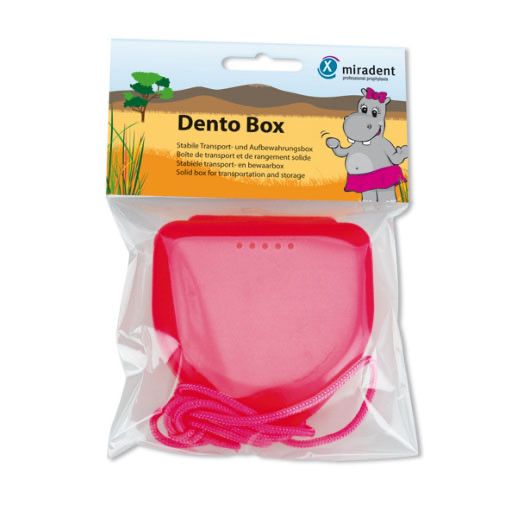 MIRADENT Zahnspangenbox Dento Box I pink 1 St