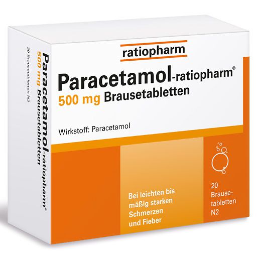 PARACETAMOL-ratiopharm 500 mg Brausetabletten* 20 St