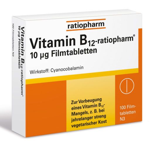 VITAMIN B12-RATIOPHARM 10 μg Filmtabletten* 100 St