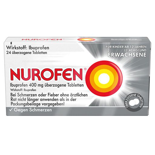 NUROFEN Ibuprofen 400 mg überzogene Tabletten* 24 St