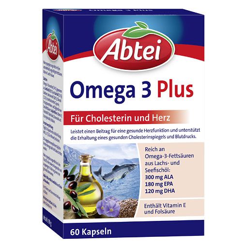 ABTEI Omega-3-6-9 Lachsöl+Leinöl+Oliv. Öl Kapseln 60 St  
