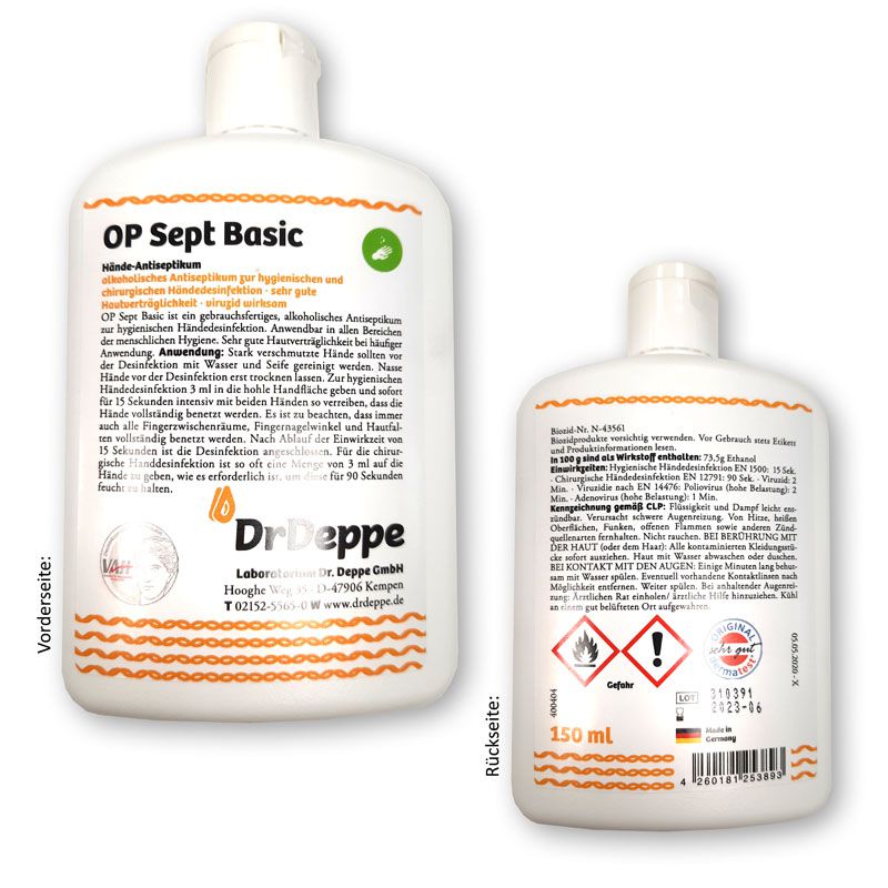 OP-SEPT Basic Lösung Hand-Desinfektion 150 ml