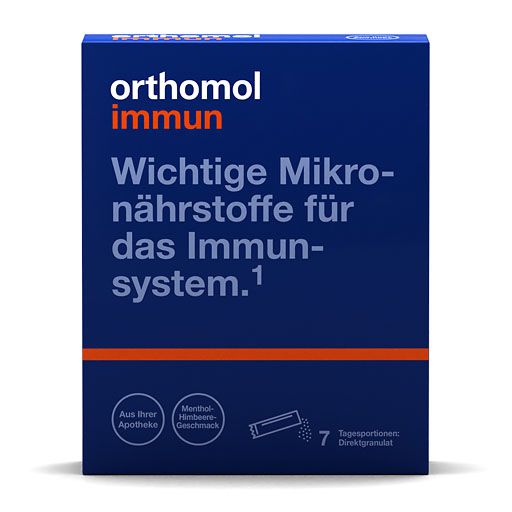 ORTHOMOL Immun Direktgranulat Himbeer/Menthol 7 St  