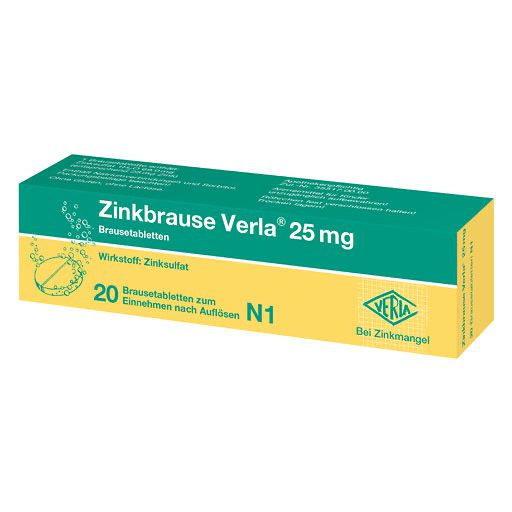 ZINKBRAUSE Verla 25 mg Brausetabletten* 20 St