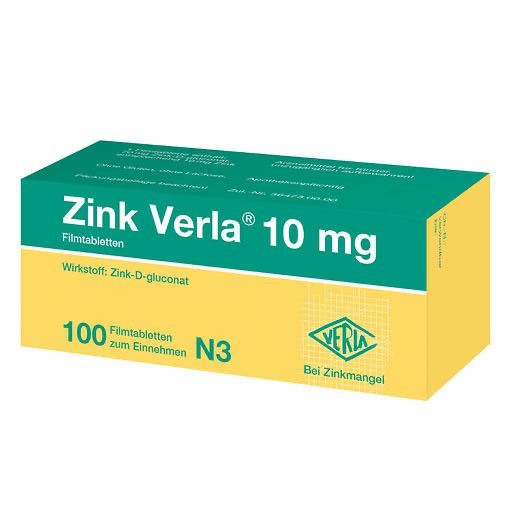 ZINK VERLA 10 mg Filmtabletten* 100 St
