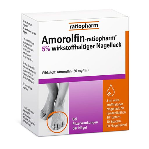 AMOROLFIN-ratiopharm 5% wirkstoffhalt. Nagellack