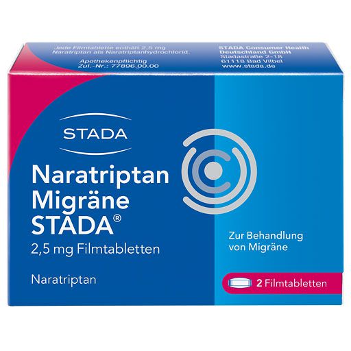 NARATRIPTAN Migräne STADA 2,5 mg Filmtabletten* 2 St