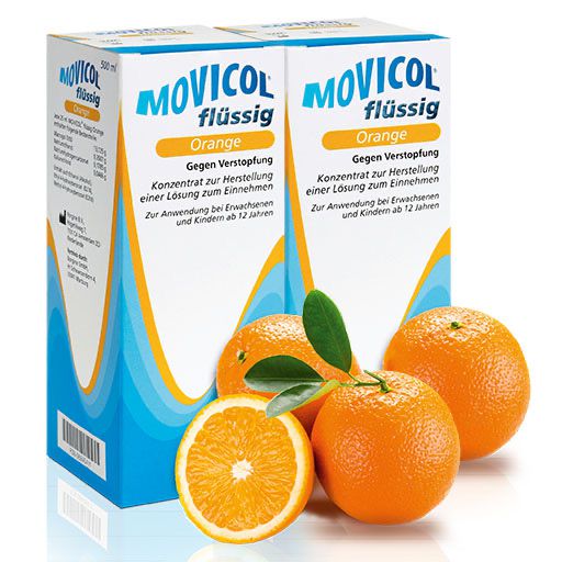 MOVICOL flüssig Orange 2x500 ml