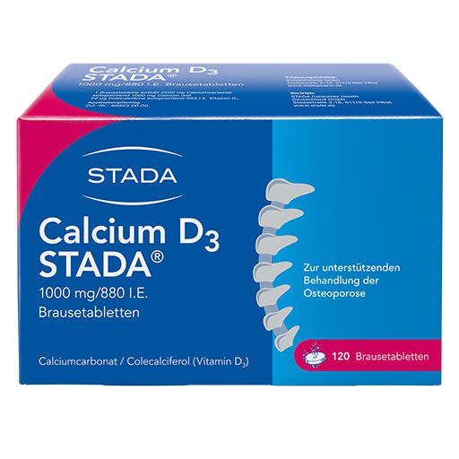 CALCIUM D3 STADA 1000 mg/880 I. E. Brausetabletten* 120 St