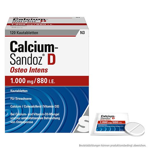 CALCIUM SANDOZ D Osteo intens Kautabletten* 120 St