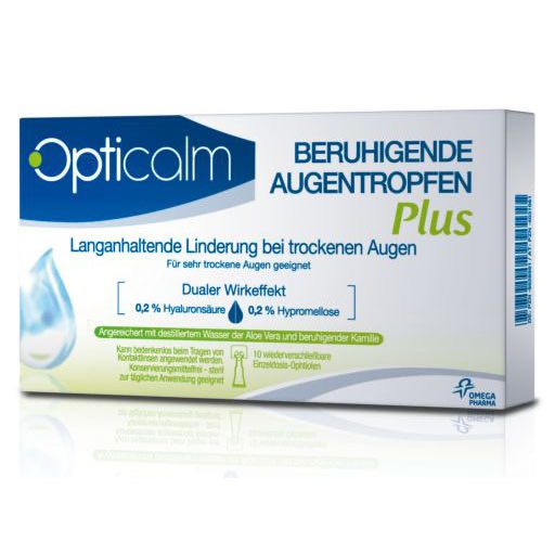 OPTICALM beruhigende Augentropfen Plus in Einzeld. 20x0,5 ml