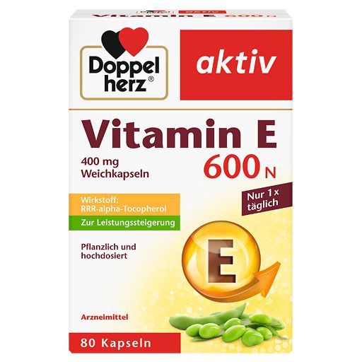 DOPPELHERZ Vitamin E 600 N Weichkapseln* 80 St