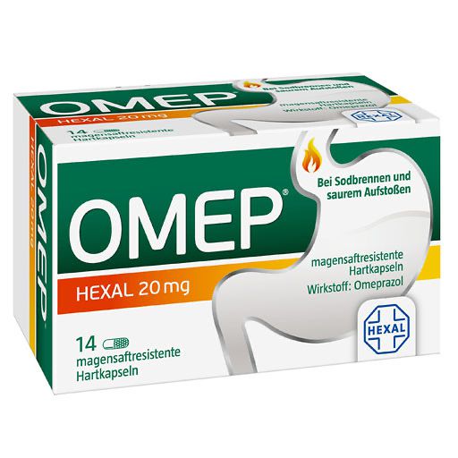 OMEP HEXAL 20 mg magensaftresistente Hartkapseln* 14 St
