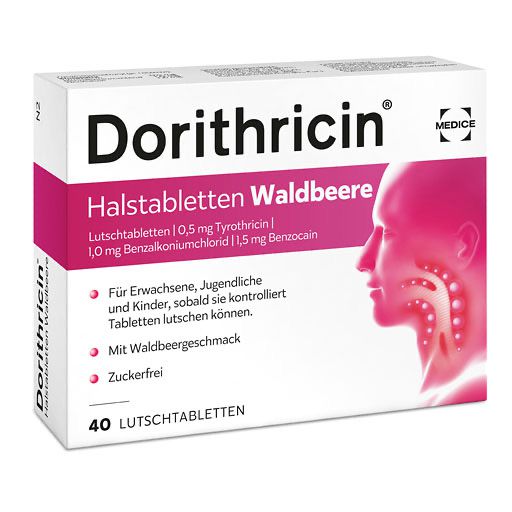 DORITHRICIN Halstabletten Waldbeere* 40 St