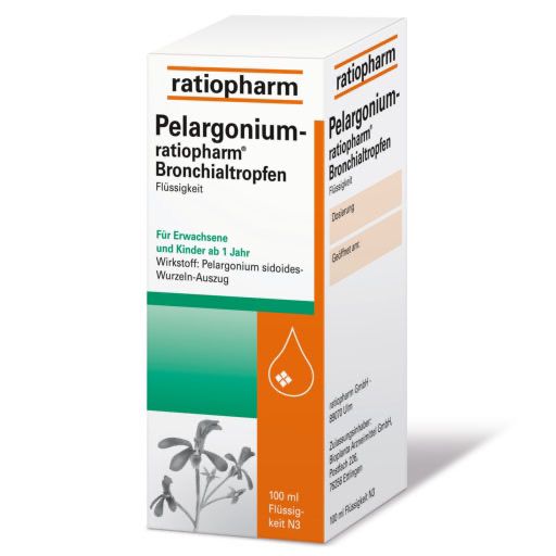 PELARGONIUM-RATIOPHARM Bronchialtropfen* 100 ml