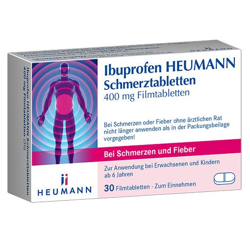 IBUPROFEN Heumann Schmerztabletten 400 mg* 30 St