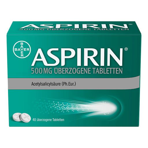 ASPIRIN 500 mg überzogene Tabletten* 40 St