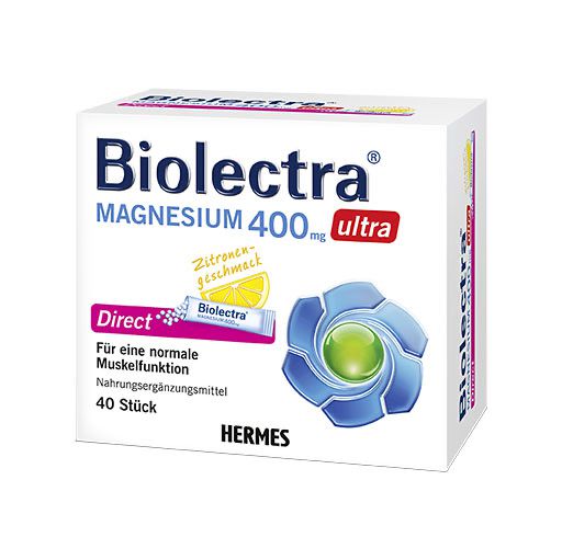 BIOLECTRA Magnesium 400 mg ultra Direct Zitrone 40 St  