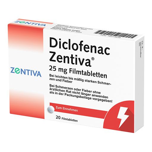 DICLOFENAC Zentiva 25 mg Filmtabletten* 20 St