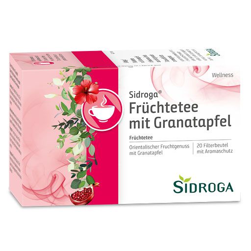 SIDROGA Wellness Früchtetee m. Granatapfel Filterb. 20 St  