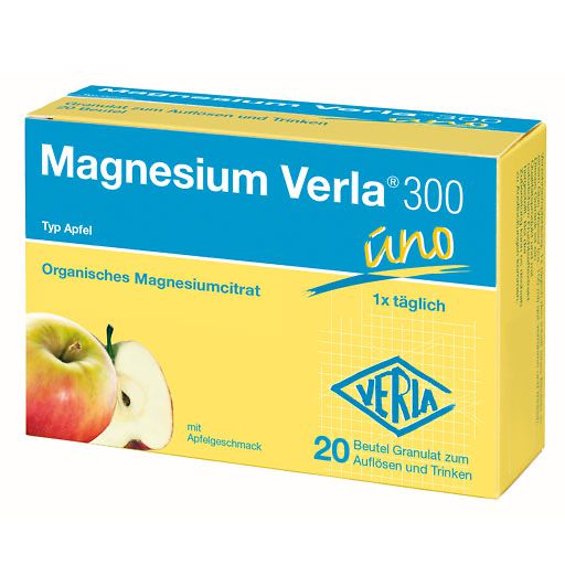 MAGNESIUM VERLA 300 Apfel Granulat 20 St  