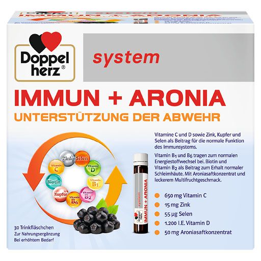 DOPPELHERZ Immun+Aronia system Ampullen 30 St  