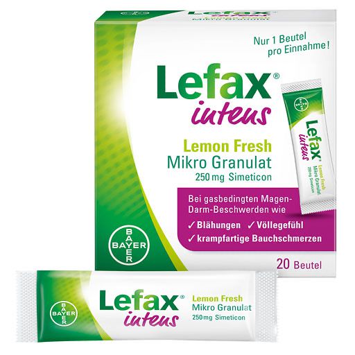 LEFAX intens Lemon Fresh Mikro Granul. 250 mg Sim.