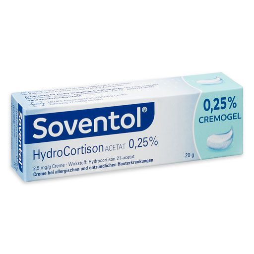 SOVENTOL Hydrocortisonacetat 0,25% Creme* 20 g