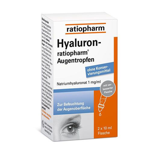 HYALURON-RATIOPHARM Augentropfen 2x10 ml