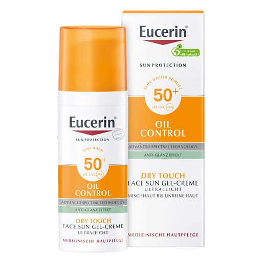 EUCERIN Sun Gel-Creme Oil Contr. Anti-Gl. Eff. LSF50+