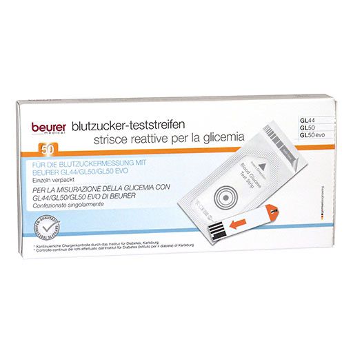BEURER GL44/GL50 Blutzucker-Teststreifen Folie 50 St