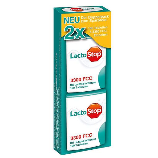 LACTOSTOP 3. 300 FCC Tabletten Klickspender Dop. Pa.
