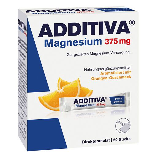 ADDITIVA Magnesium 375 mg Sticks Orange 20 St  