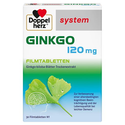 DOPPELHERZ Ginkgo 120 mg system Filmtabletten* 30 St