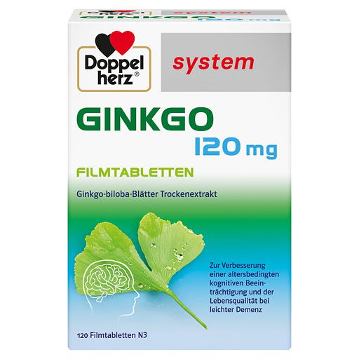 DOPPELHERZ Ginkgo 120 mg system Filmtabletten* 120 St