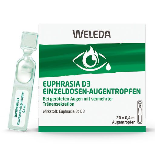 EUPHRASIA D 3 Einzeldosen-Augentropfen* 20x0,4 ml