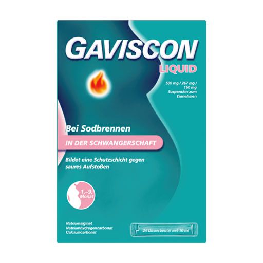 GAVISCON Liquid 500 mg/267 mg/160 mg Susp. z. Einn.* 24x10 ml