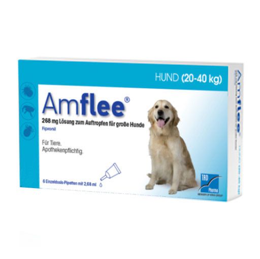 AMFLEE 268 mg Spot-on Lsg. f. große Hunde 20-40kg<sup> 6</sup>  3 St