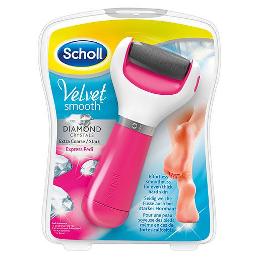SCHOLL Velvet smooth Expr. Pedi Hornhautentf. pink 1 St