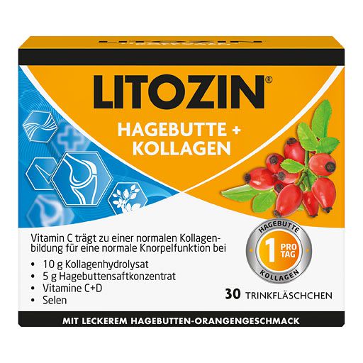 LITOZIN Hagebutte+Kollagen Trinkfläschchen 30x25 ml