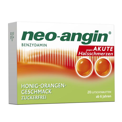 NEO-ANGIN Benzydamin akute Halsschmerz. Honig-Oran.