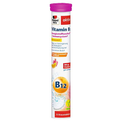 DOPPELHERZ Vitamin B12 Brausetabletten 15 St  