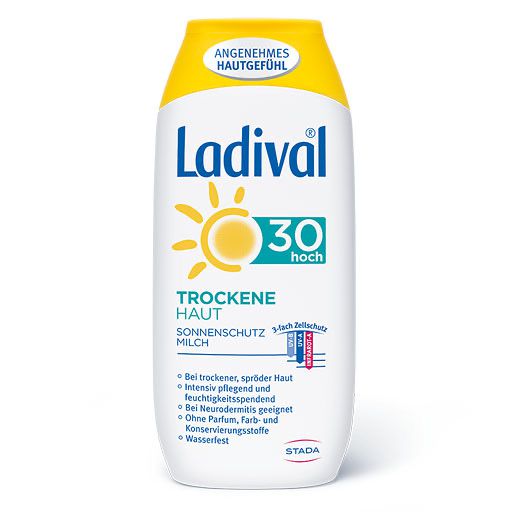 LADIVAL trockene Haut Milch LSF 30 200 ml