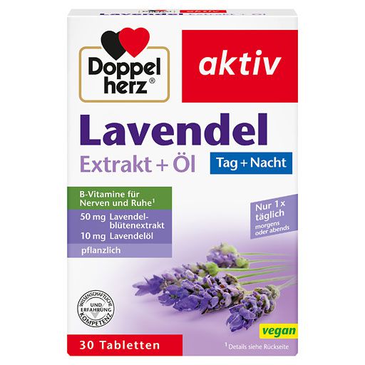 DOPPELHERZ Lavendel Extrakt+Öl Tabletten 30 St  
