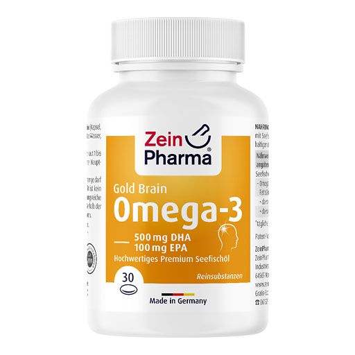 OMEGA-3 GOLD Gehirn DHA 500mg/EPA 100mg Softgelkap 30 St  