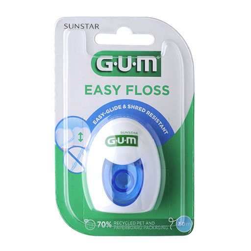 GUM Easy Floss Zahnseide gewach.30 m PTFE Zahnband 1 St